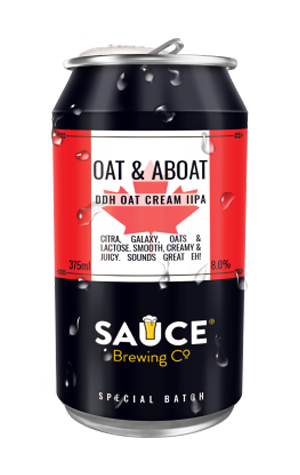 Sauce Brewing Oat & Aboat Oat Cream IIPA