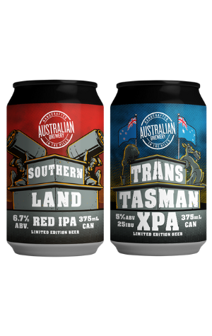 Australian Brewery Southern Land Red IPA & Trans-Tasman XPA