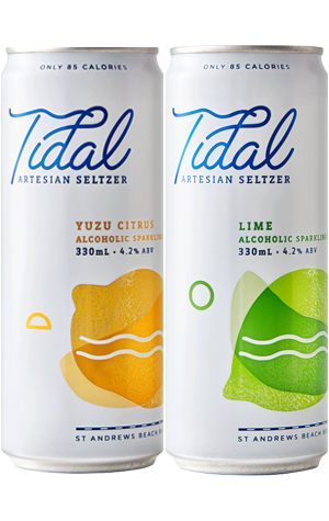 St Andrews Beach Brewery Tidal Artesian Hard Seltzer: Yuzu Citrus & Lime
