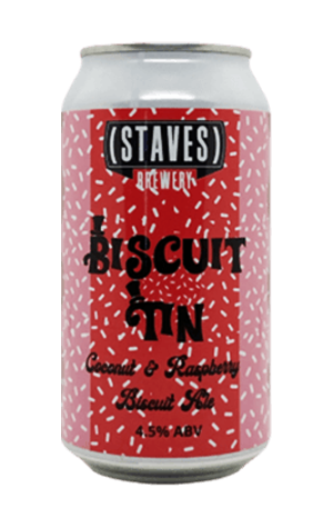 Staves Biscuit Tin Coconut & Raspberry Biscuit Ale