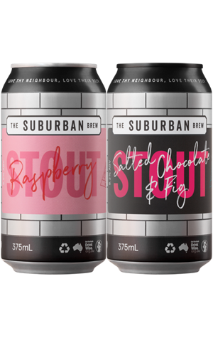 The Suburban Brew Raspberry & Salted Chocolate & Fig Stouts