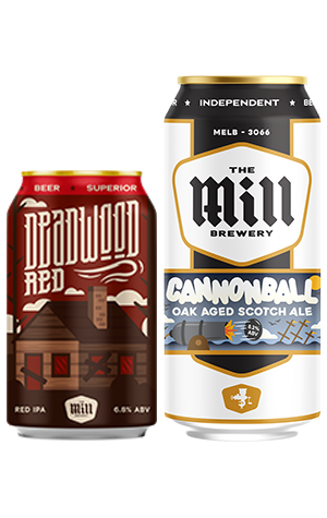 The Mill Brewery Deadwood Red & Cannonball