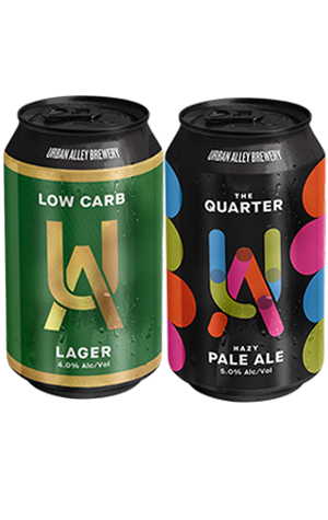 Urban Alley Brewing Low Carb Lager & The Quarter