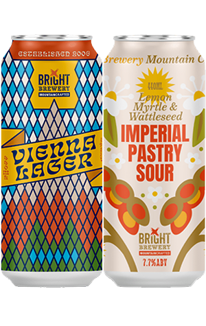 Bright Brewery Vienna Lager & Lemon Myrtle & Wattleseed Imperial Pastry Sour