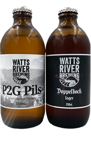 Watts River P2G Pils & Doppelbock (with Hard Road)