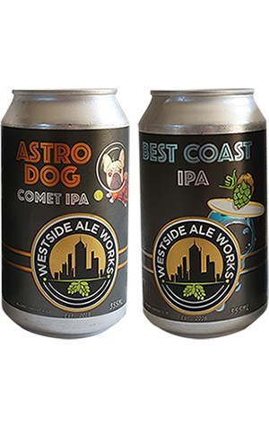 Westside Ale Works Astro Dog & Best Coast IPA