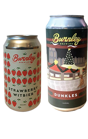 Burnley Brewing Strawberry Witbier & Dunkles