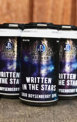 Aether Brewing Written In The Stars Sour Boysenberry DIPA