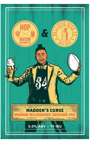 Ballistic Beer Co & Hop Nation Madden's Curse