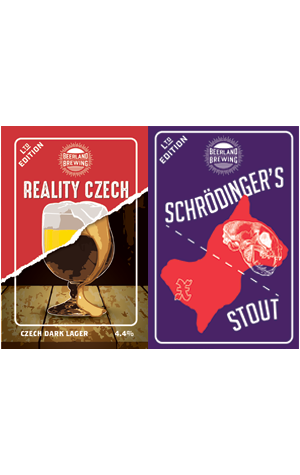 Beerland Brewing Reality Czech & Schrödinger's Stout