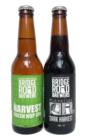 Bridge Road Brewers The Harvest Fresh Hop IPA & Dark Harvest 2019