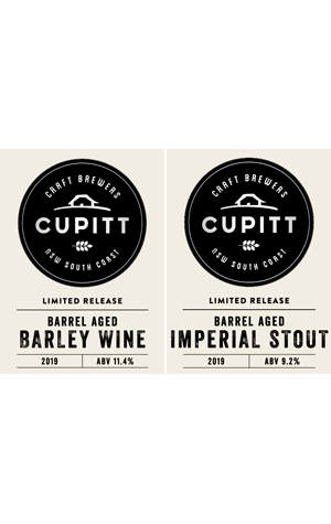 Cupitt Craft Brewers Barrel Aged Imperial Stout & Barley Wine 2019