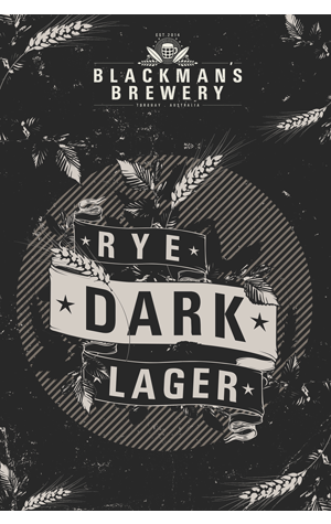 Blackman's Brewery Rye Dark Lager