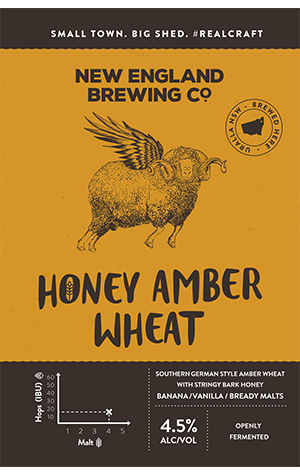 New England Brewing Co Honey Amber Wheat