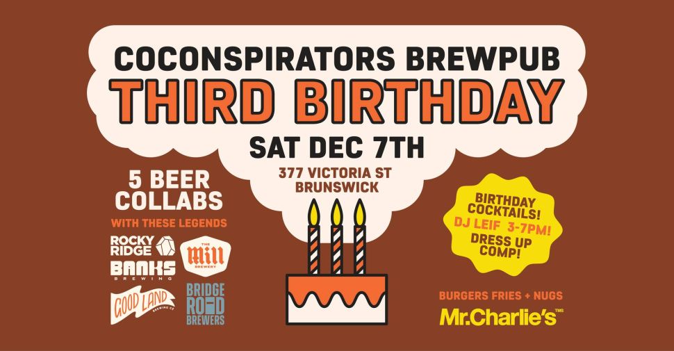 CoConspirators Brewpub Third Birthday Bash