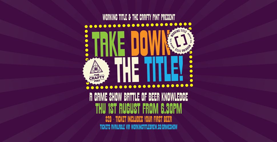 The Crafty Pint presents Take Down The Title!