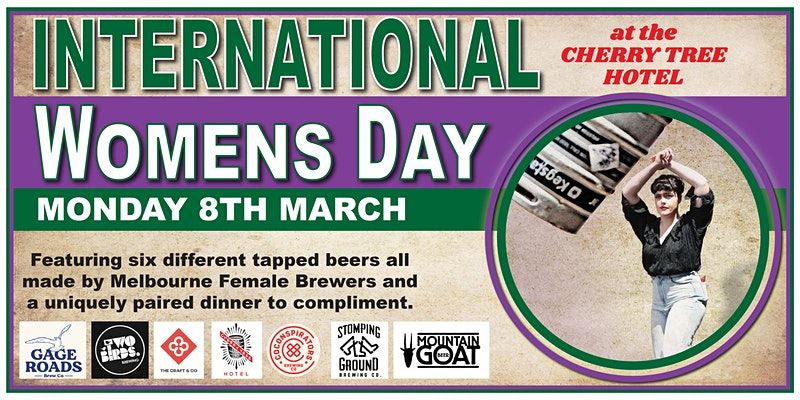International Women's Day Beer Dinner at The Cherry Tree (VIC)