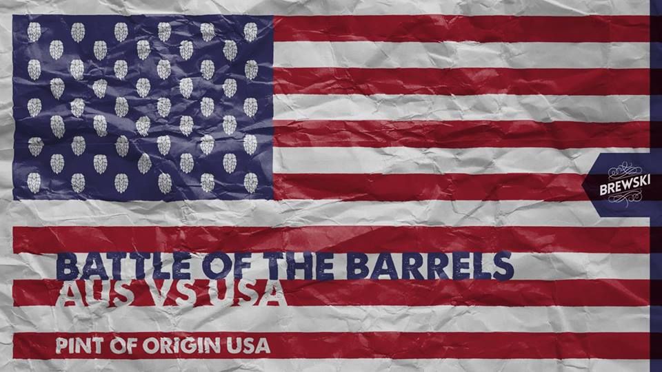 The Battle of the Barrel: Aus vs USA At Brewski (QLD)